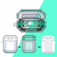 Чехол для AirPods 1/2 Shockproof Transparent Spearmint Чехол для AirPods 1/2 Shockproof Transparent Spearmint